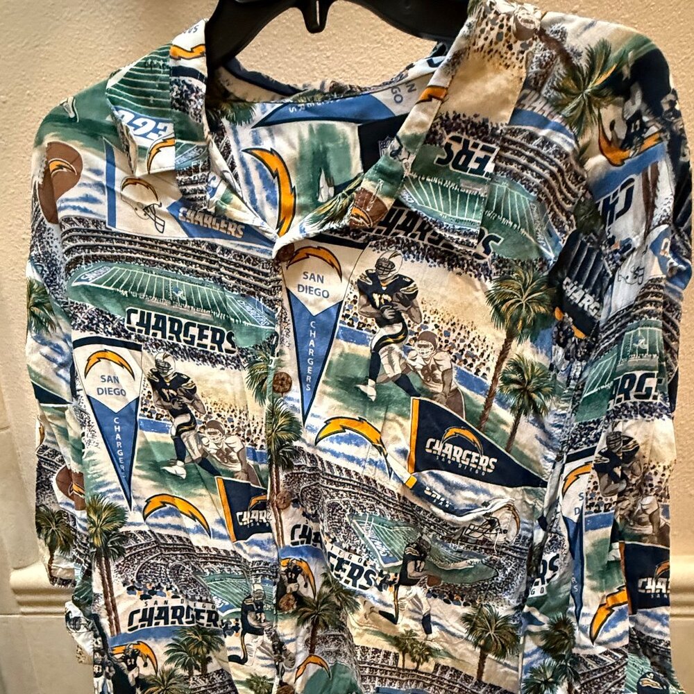 Mens Reyn Spooner SD Chargers NFL Hawaiian Shirt XXL